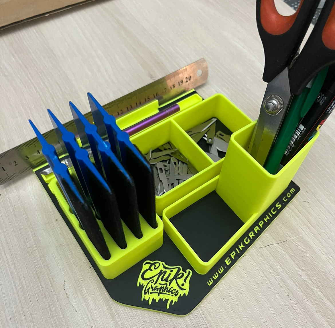 Vinyl tools organizer