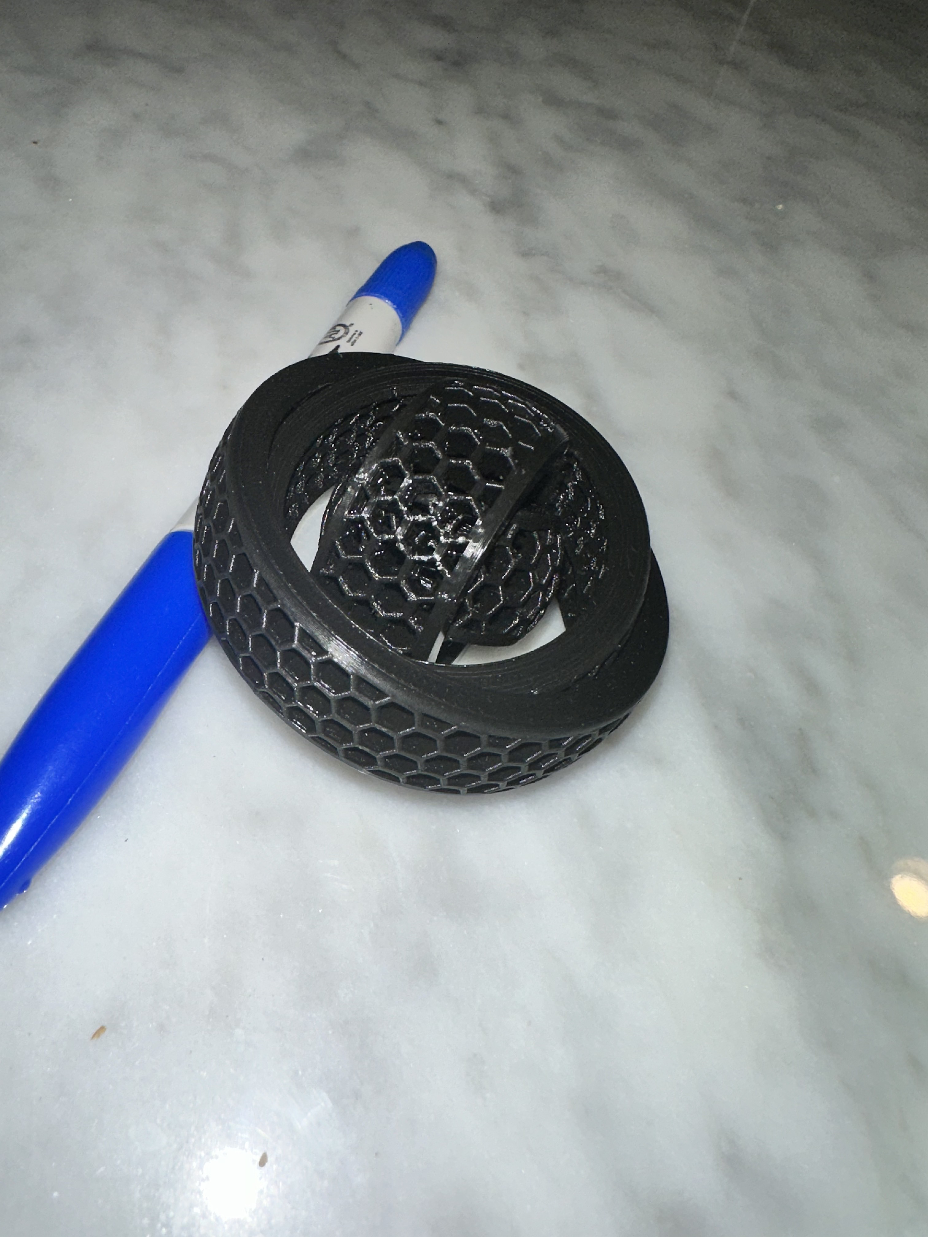 Hexagon Rotating Rings Fidget