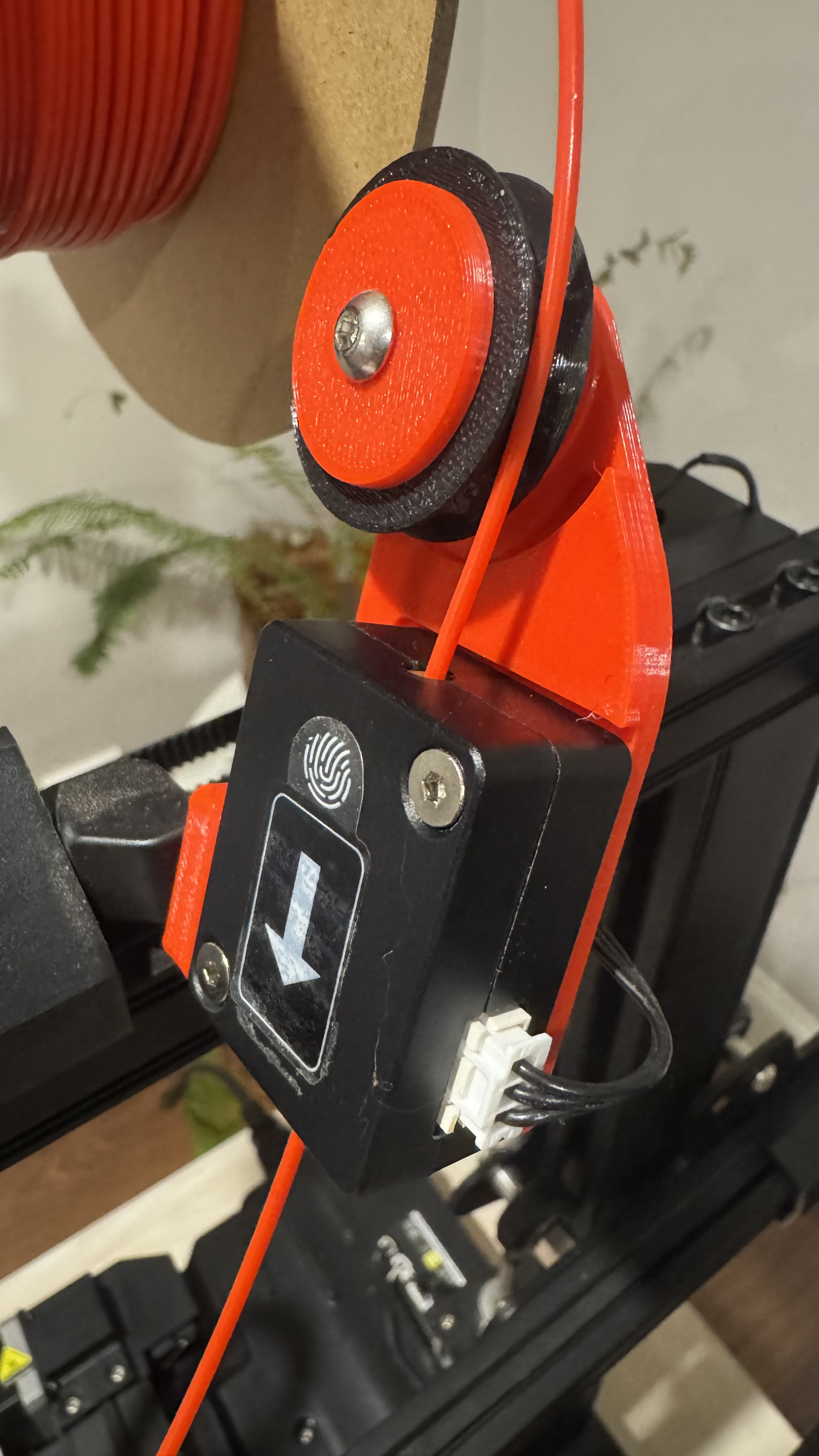 Creality Ender 3 S1 Filament Roller Guide Remix 3D model thumbnail