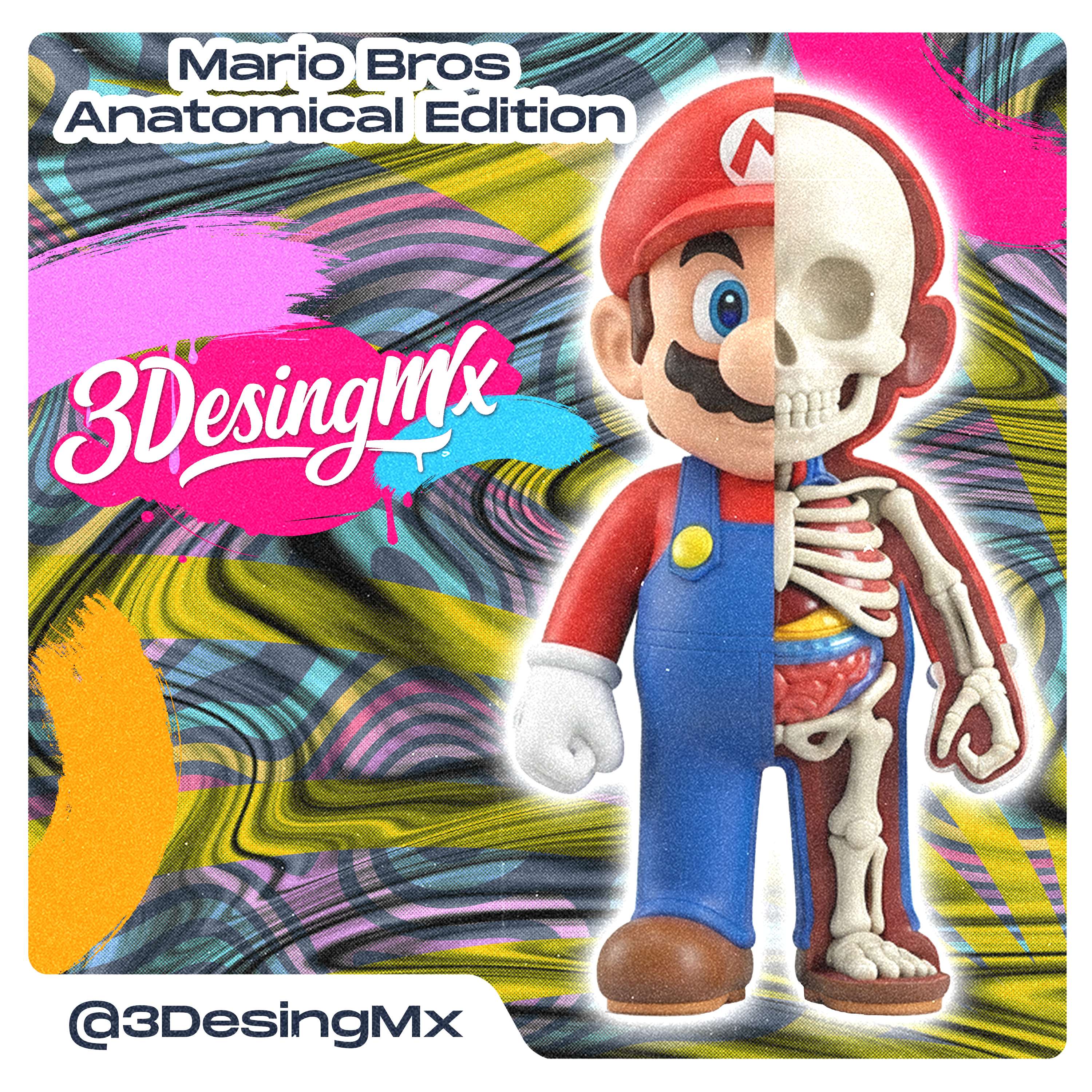 Mario Bros - Anatomical Edition - 3DesingMx.