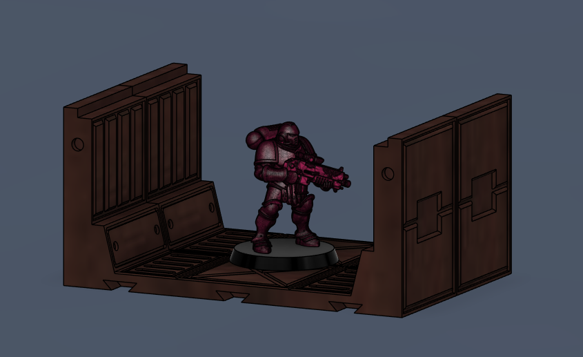 3D Modular walkways for miniatures. Pasillos Modulares para miniaturas. Demo.