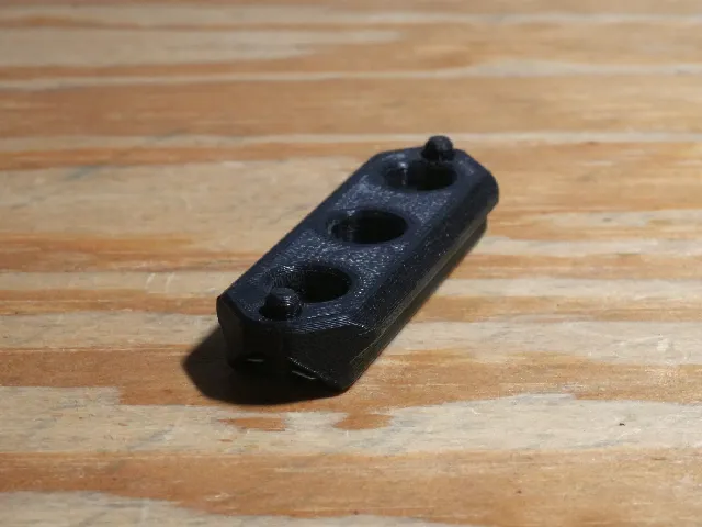 CheeseMix NATO Rail with safety pins (2 to 10 holes long)