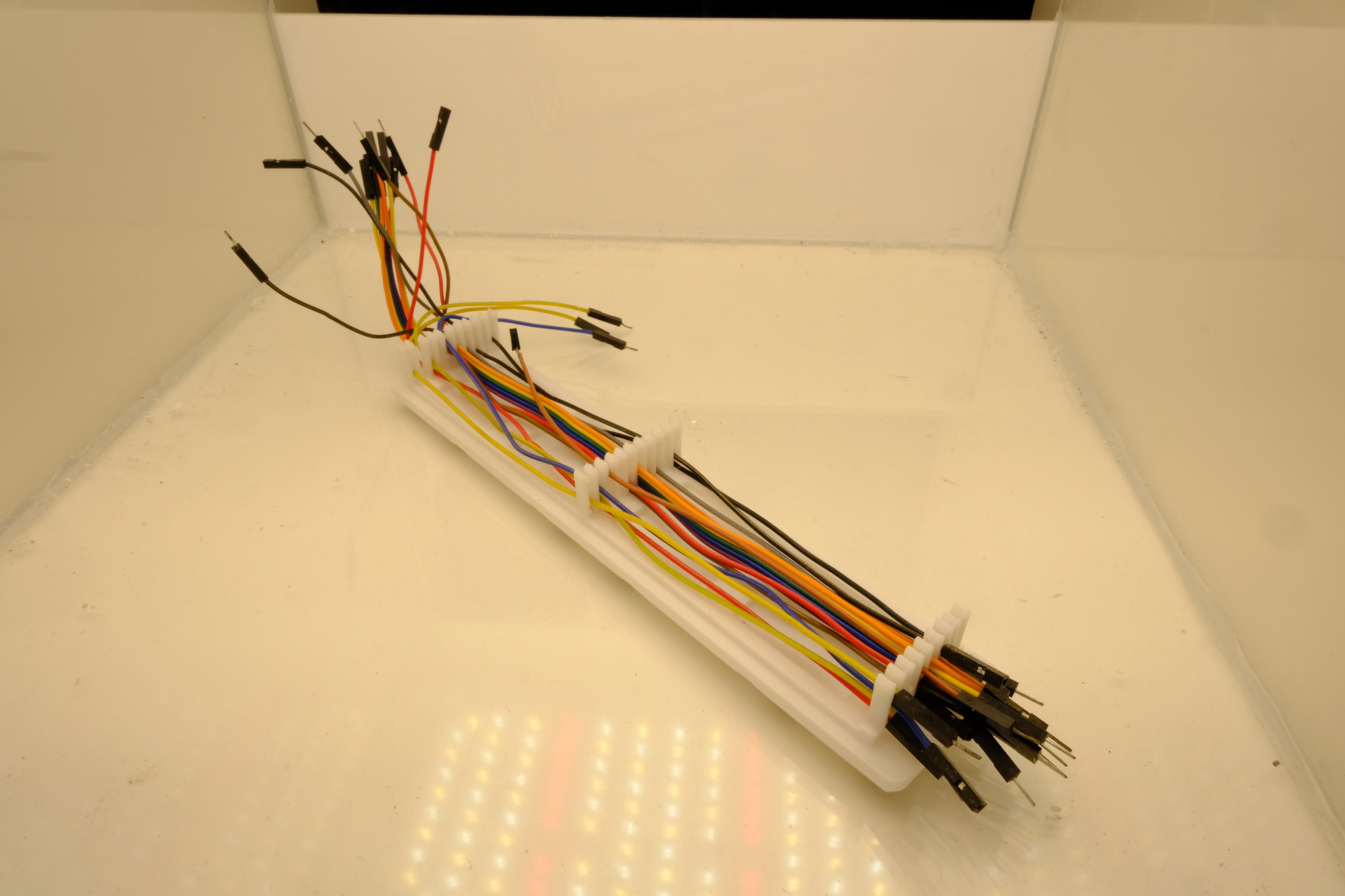 Gridfinity Dupont cable holder 3D model thumbnail