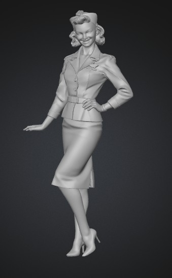 Flight Attendant Pin-Up