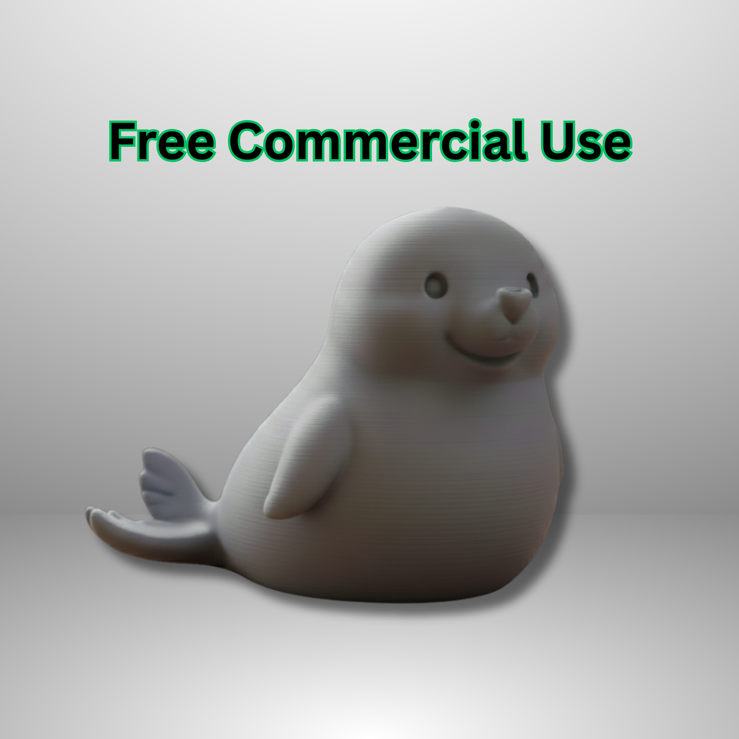 Cute Chubby Seal Figure