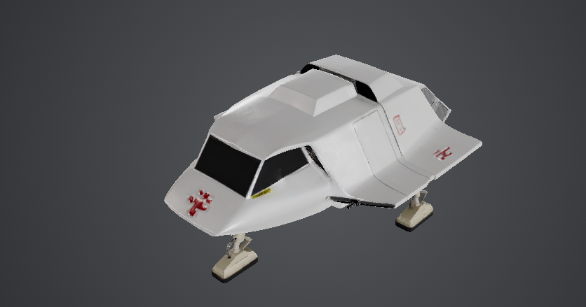Nave de Invasión Inspirada en Serie de Ciencia Ficción de 1983 – Modelo para Impresión 3D