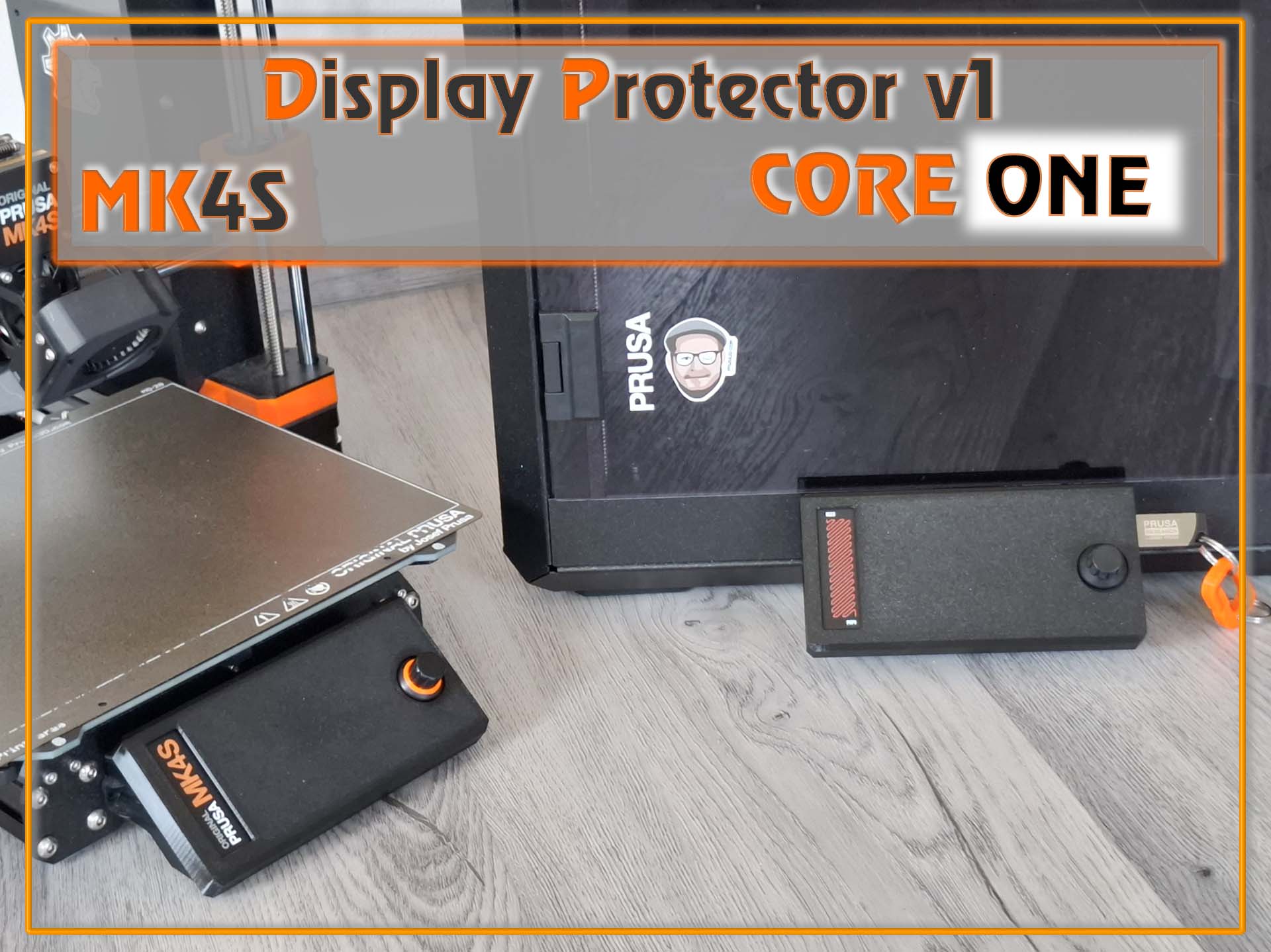 Core One/+ /  L , Core One_MK4S_xLCD_display_cover_protector_version_1