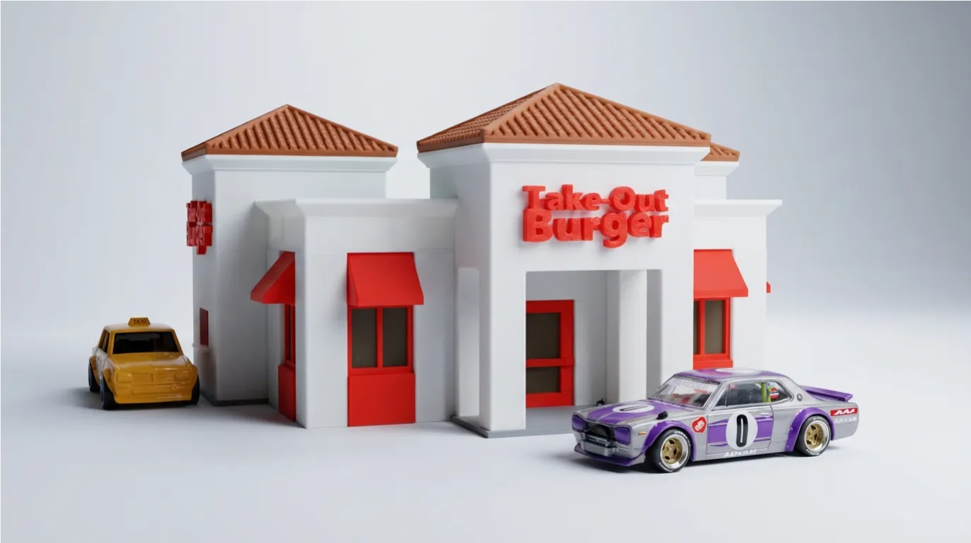 1:64 Take Out Burger Diorama — thumbnail 2