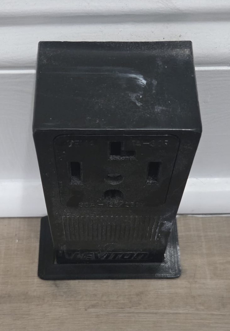 Leviton dryer plug box floor trim ring