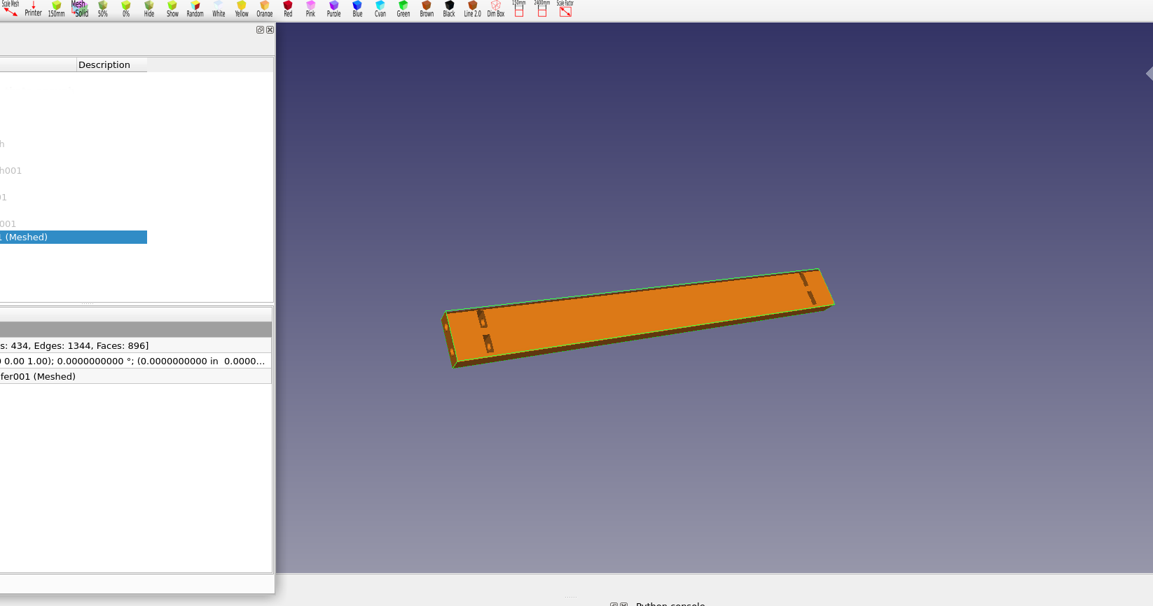 Cross Rail with Captive Nuts for 10 inch mini server rack.