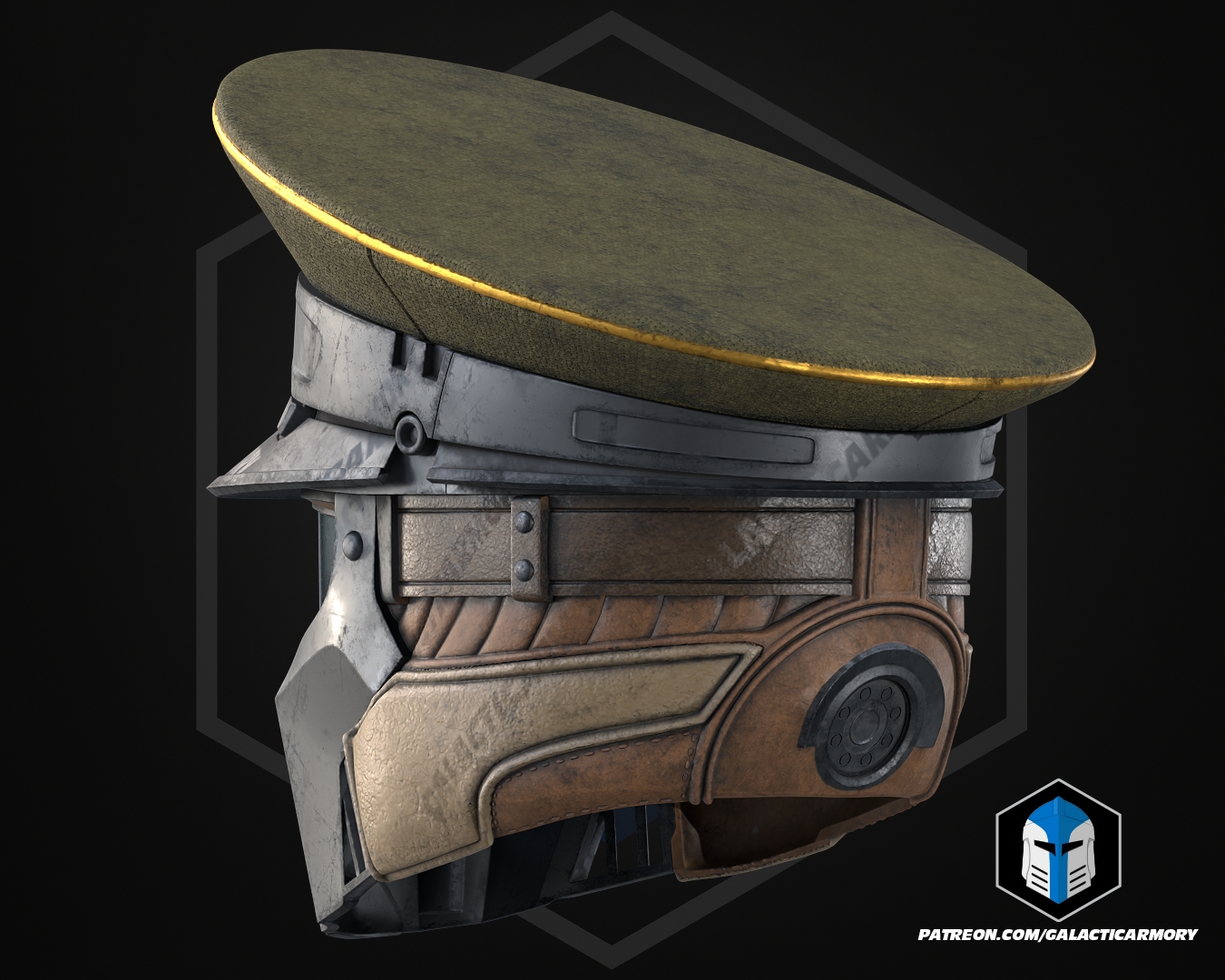 HD2 Commandant Helmet - 3D Print Files — thumbnail 5