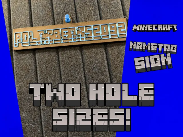 Minecraft Nametag Sign | Import Your Own SVG | 3 Versions