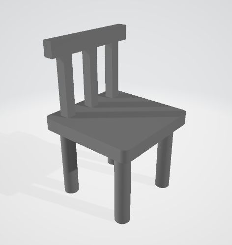 minicher chair (chair for doll house)