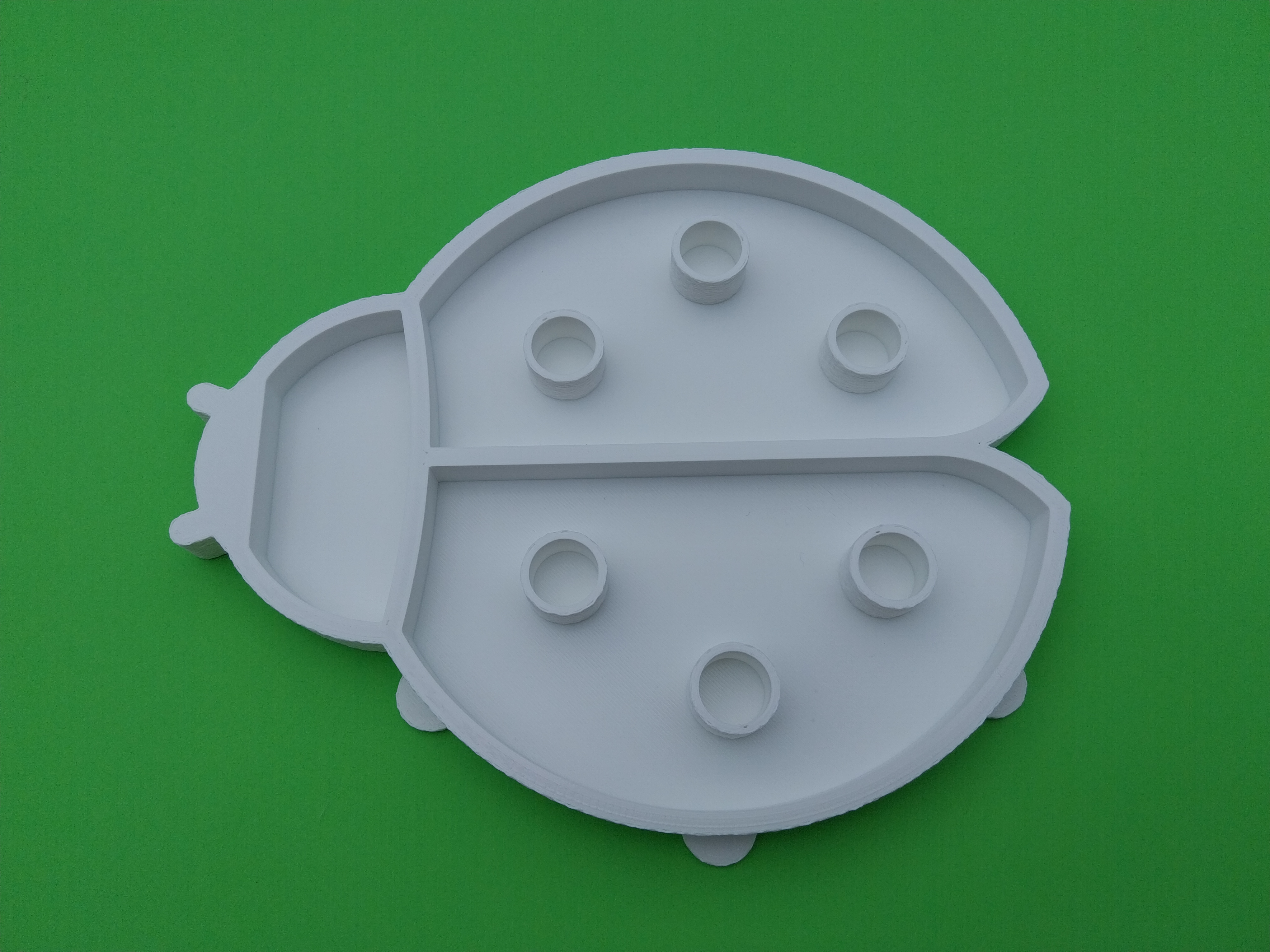 Ladybug sensory tray