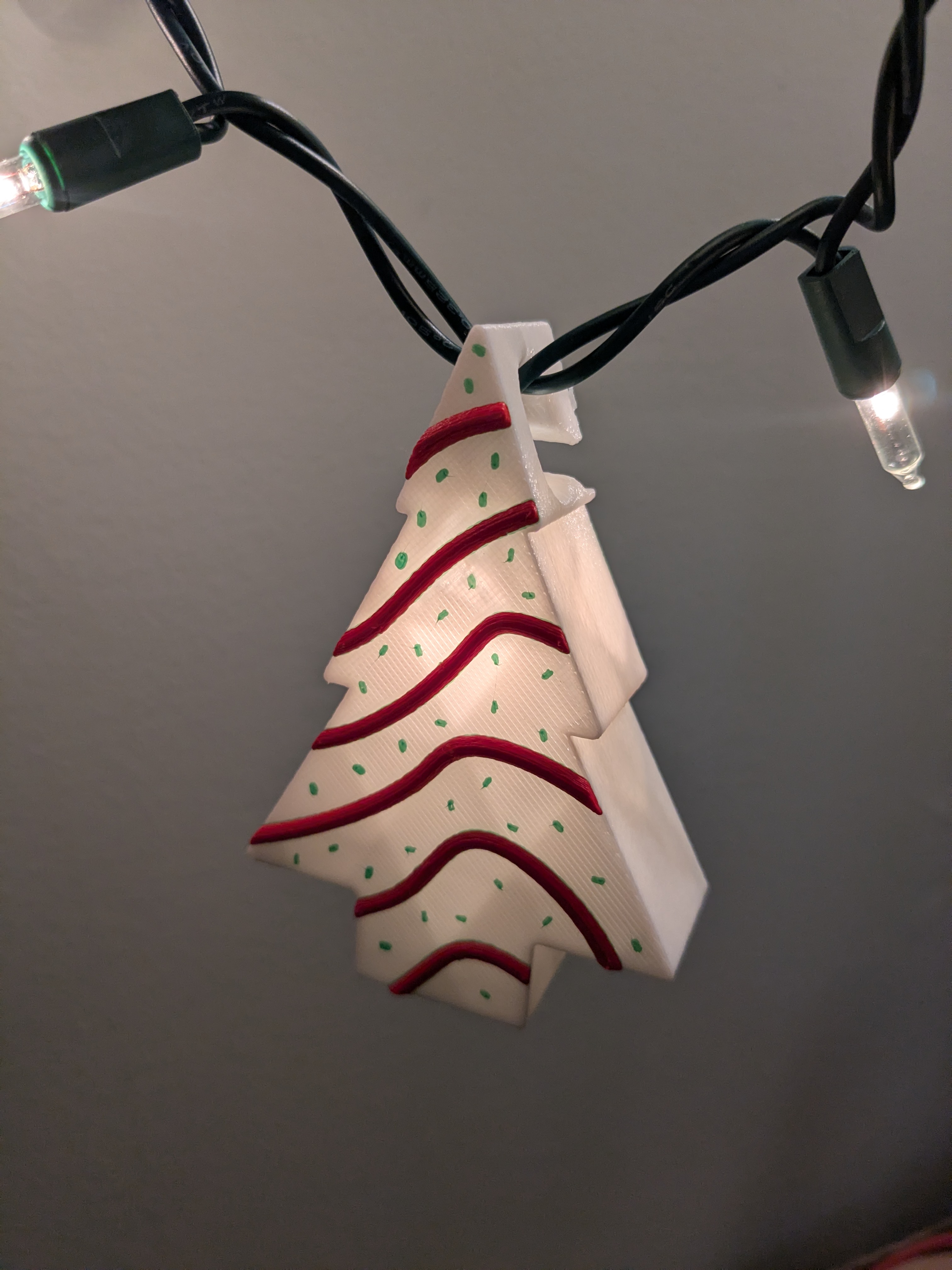 Christmas Tree Cake Ornament and Light Cover