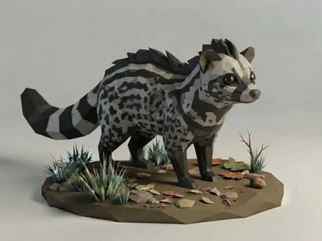 Low Poly Civet