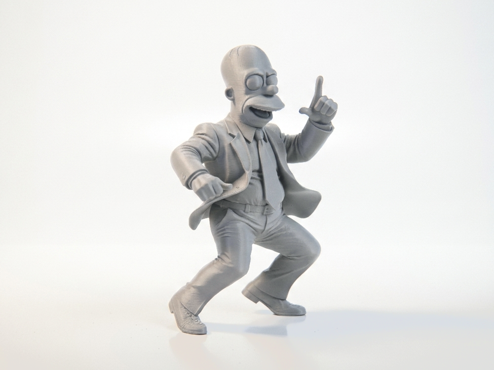 Homer Simpson Office Figurine Cartoon 3D Printable