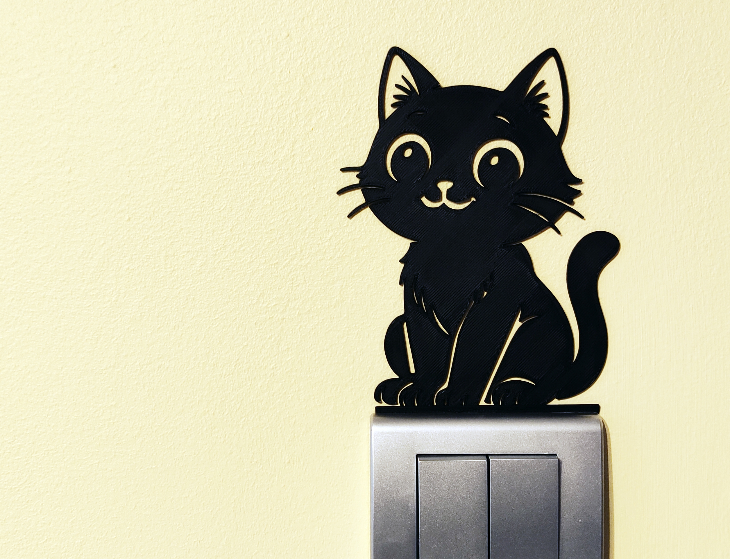 Cat Light Switch / Outlet Decoration – 3D Printable Model 5