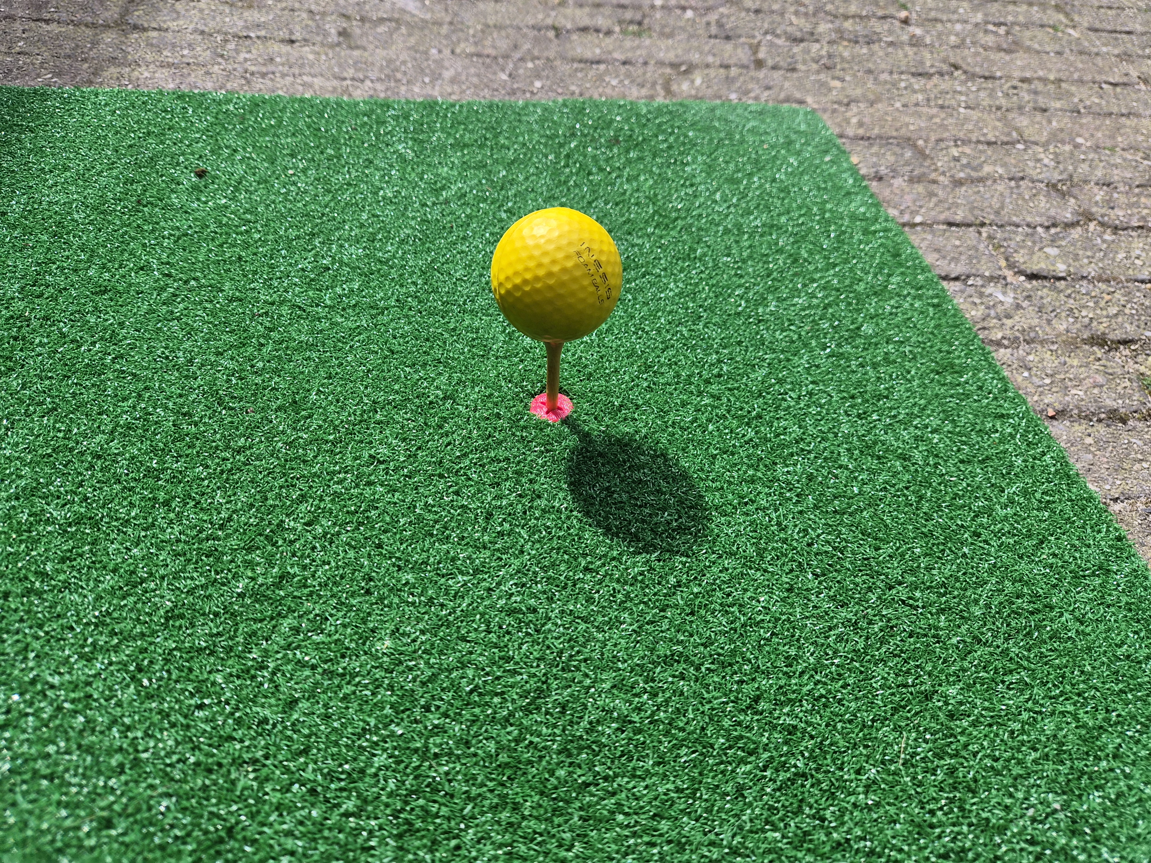 Golf Tee holder for mat