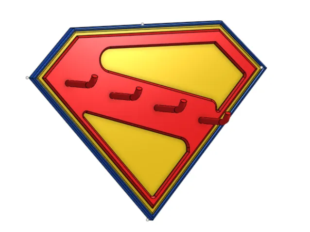 Superman Logo Keyholder