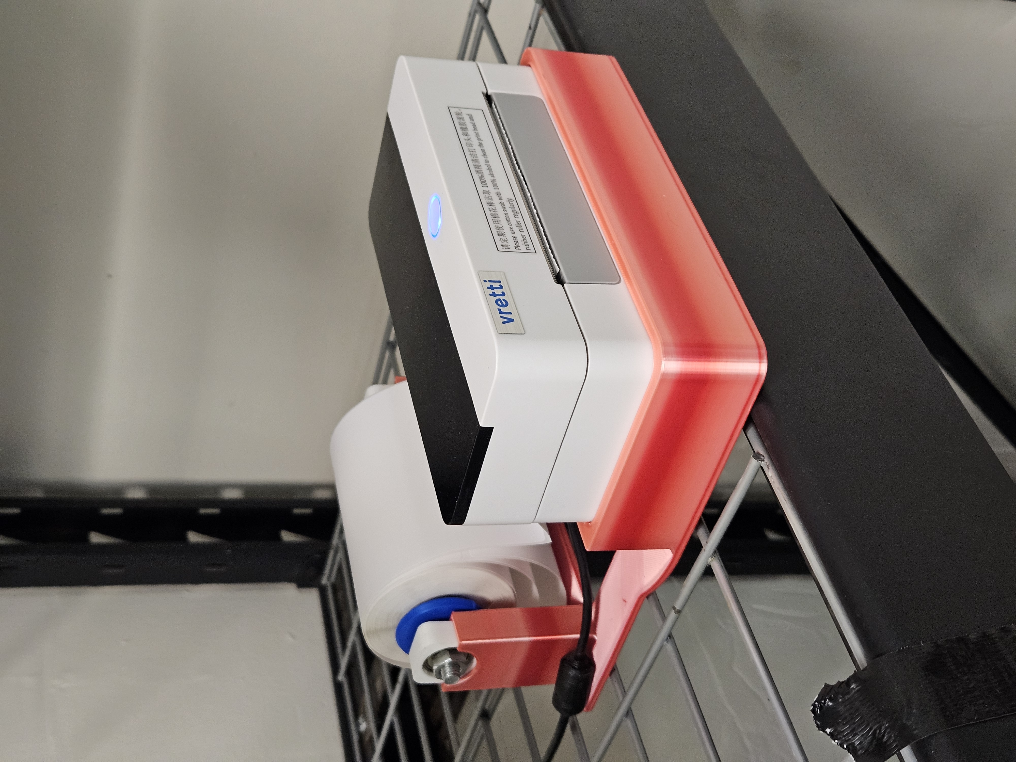Thermal Label Printer Base With Label Holder.