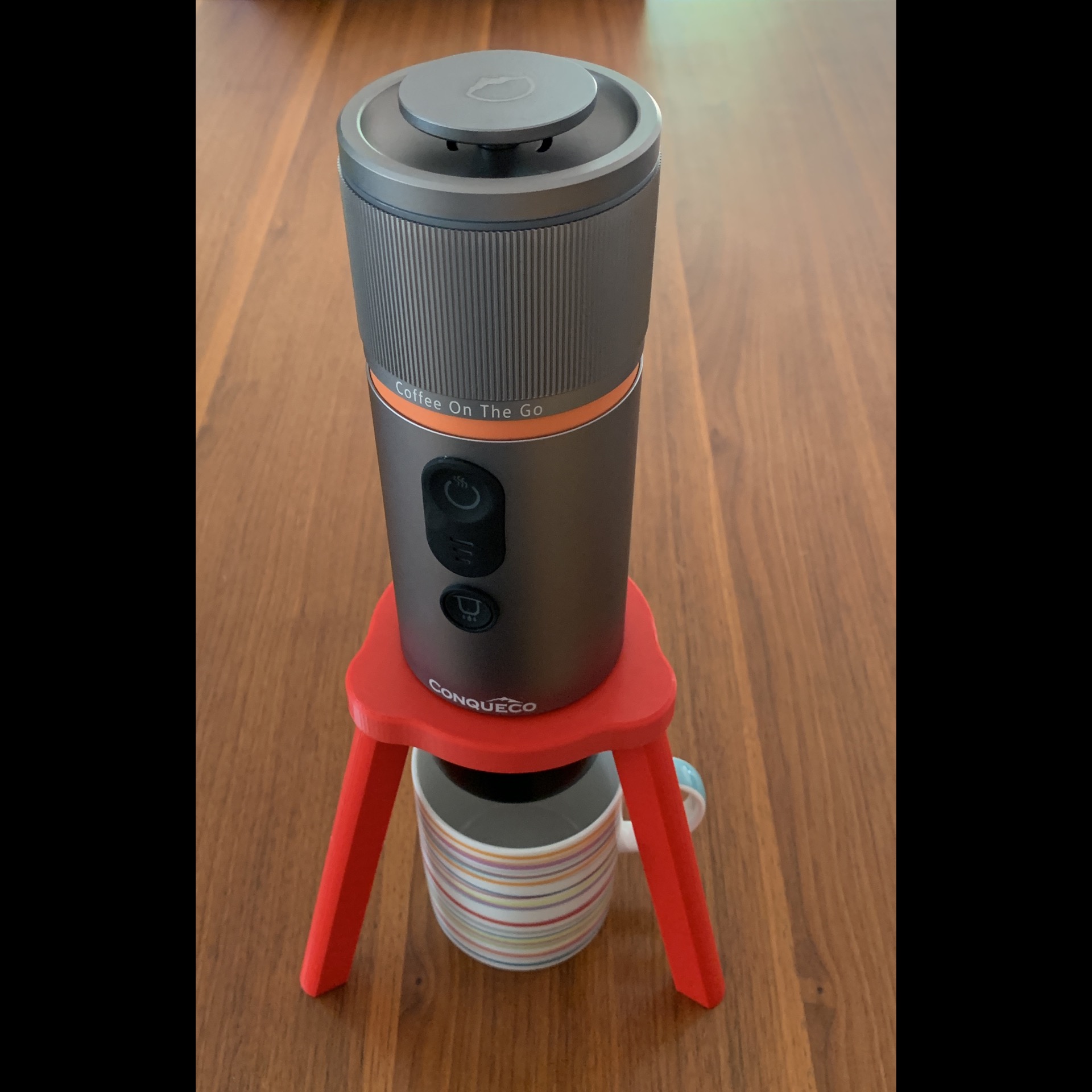 Conqueco Tripod portable coffee machine stand