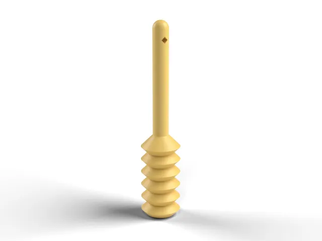 Honey Dipper - Grooved Dipper for Honey and Syrup, No Supports (OpenSCAD)