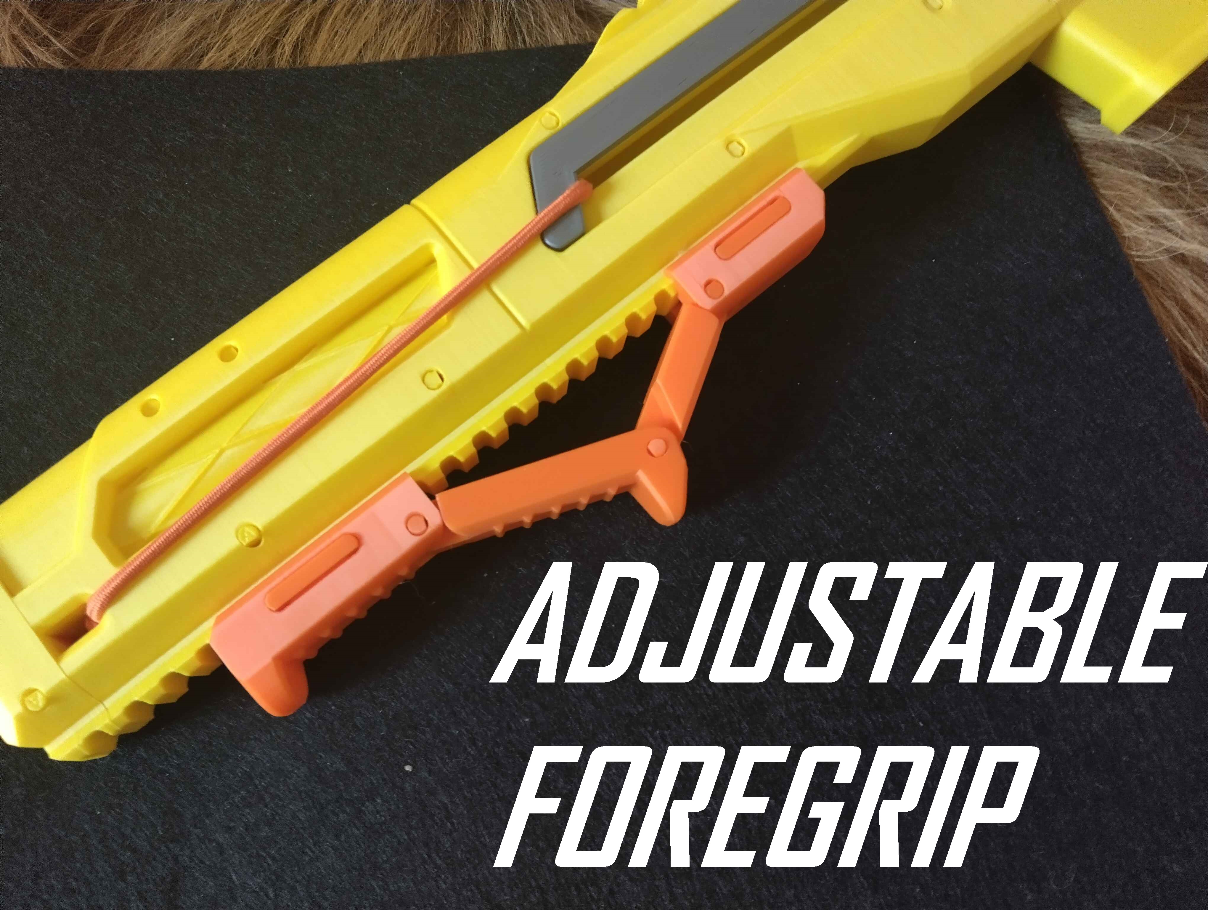 Adjustable foregrip (Hardware free)