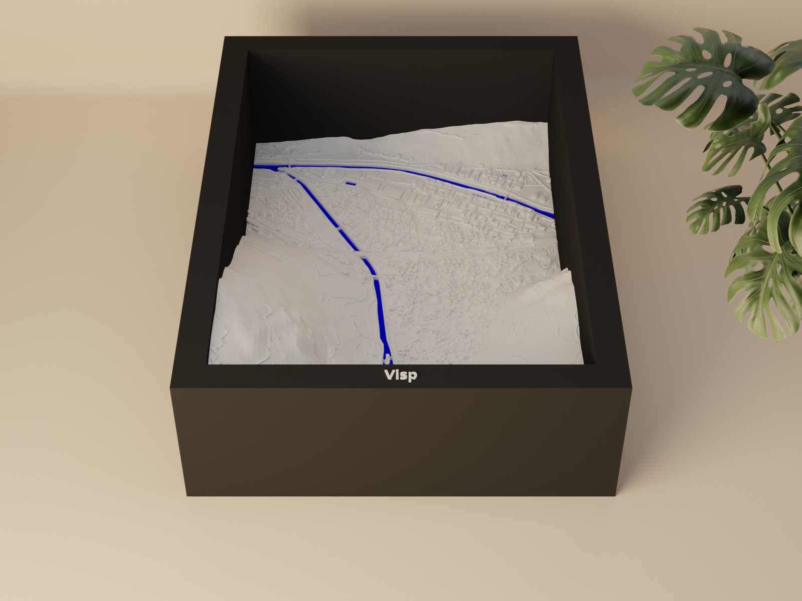 Visp, Switzerland - 3D Miniature