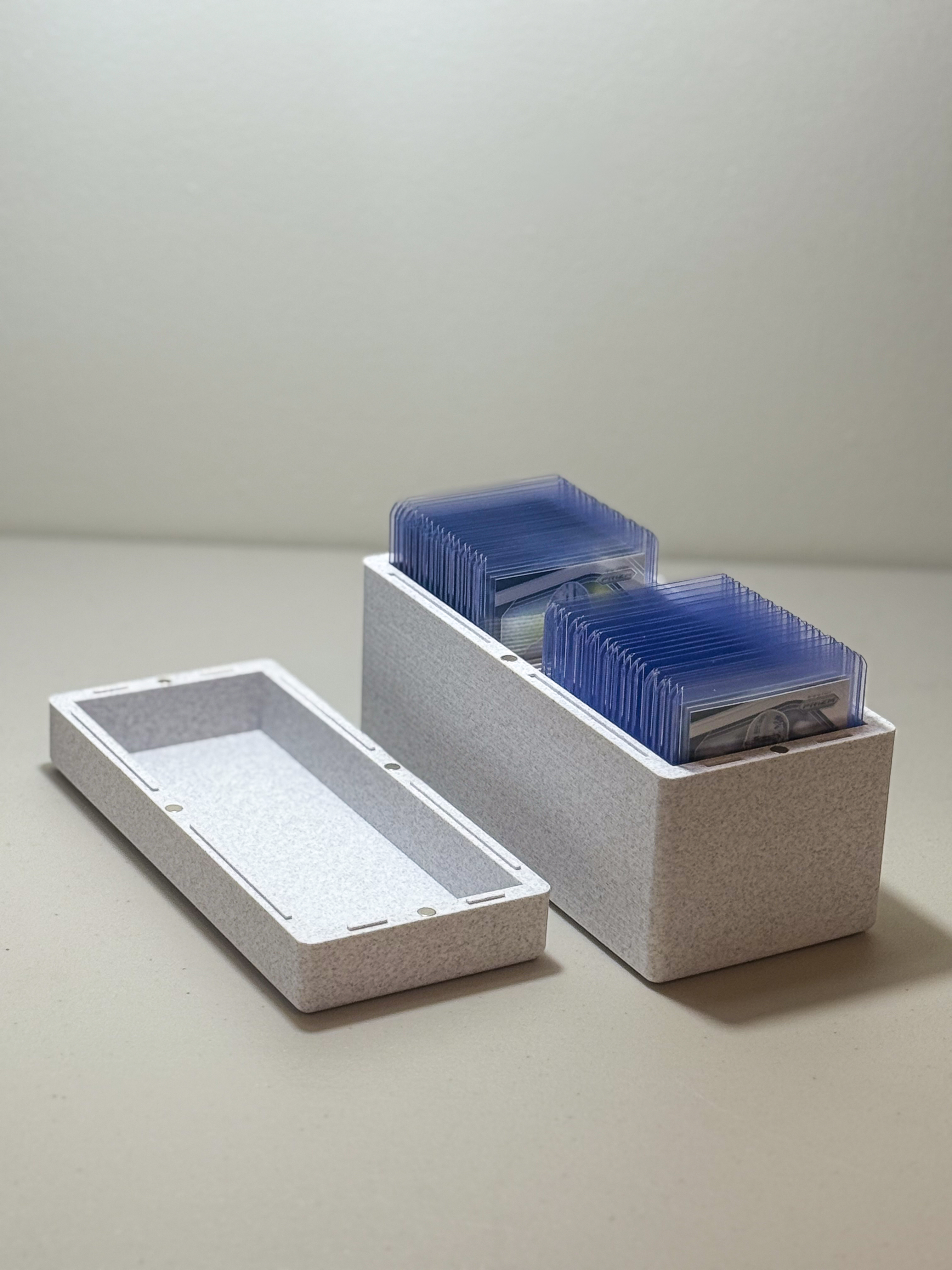 Premium Magnetic Storage Box for 50 Trading Card Top Loaders