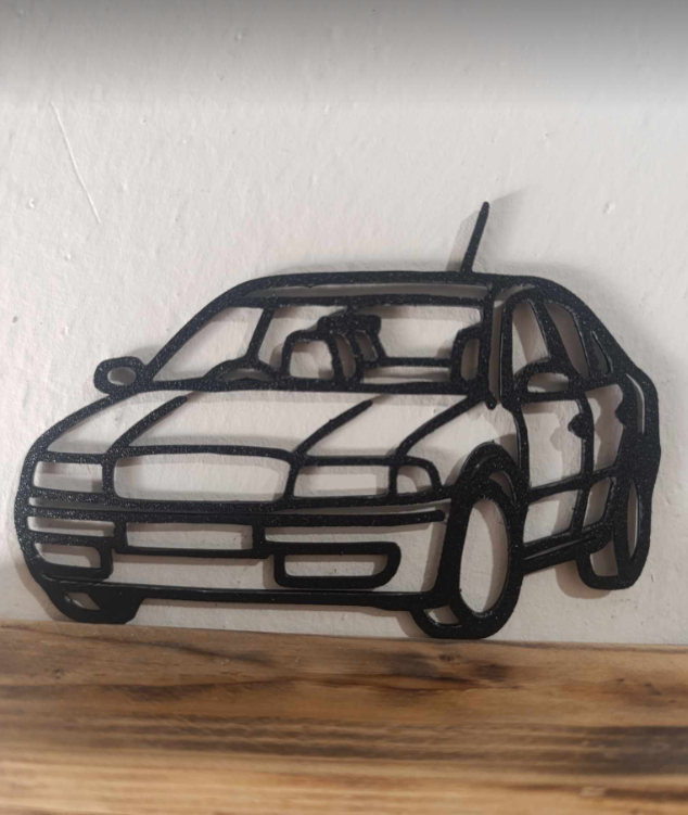 SKODA OCTAVIA wall line art