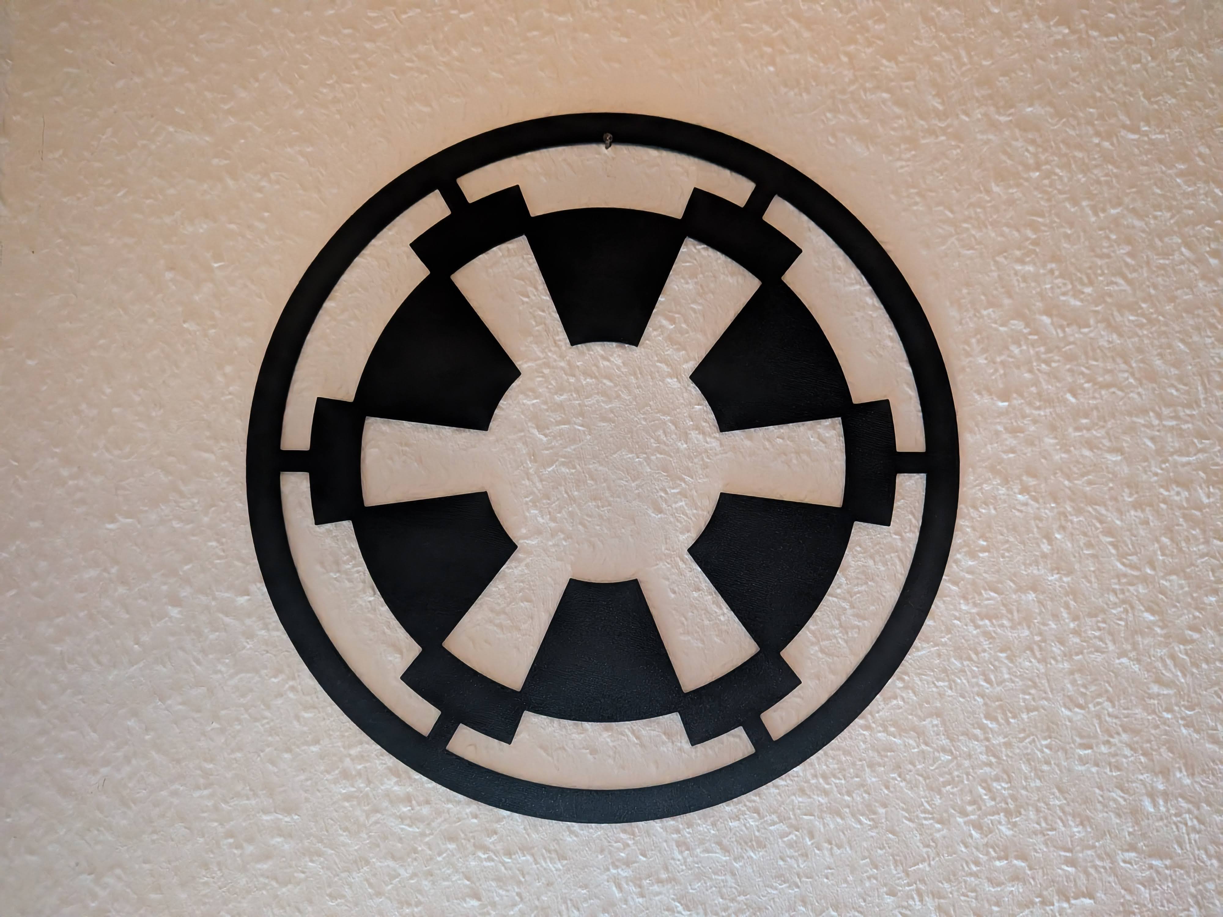 Galactic Empire Crest (2 versions) - Wall Art - Stencil - Star Wars Fan Art