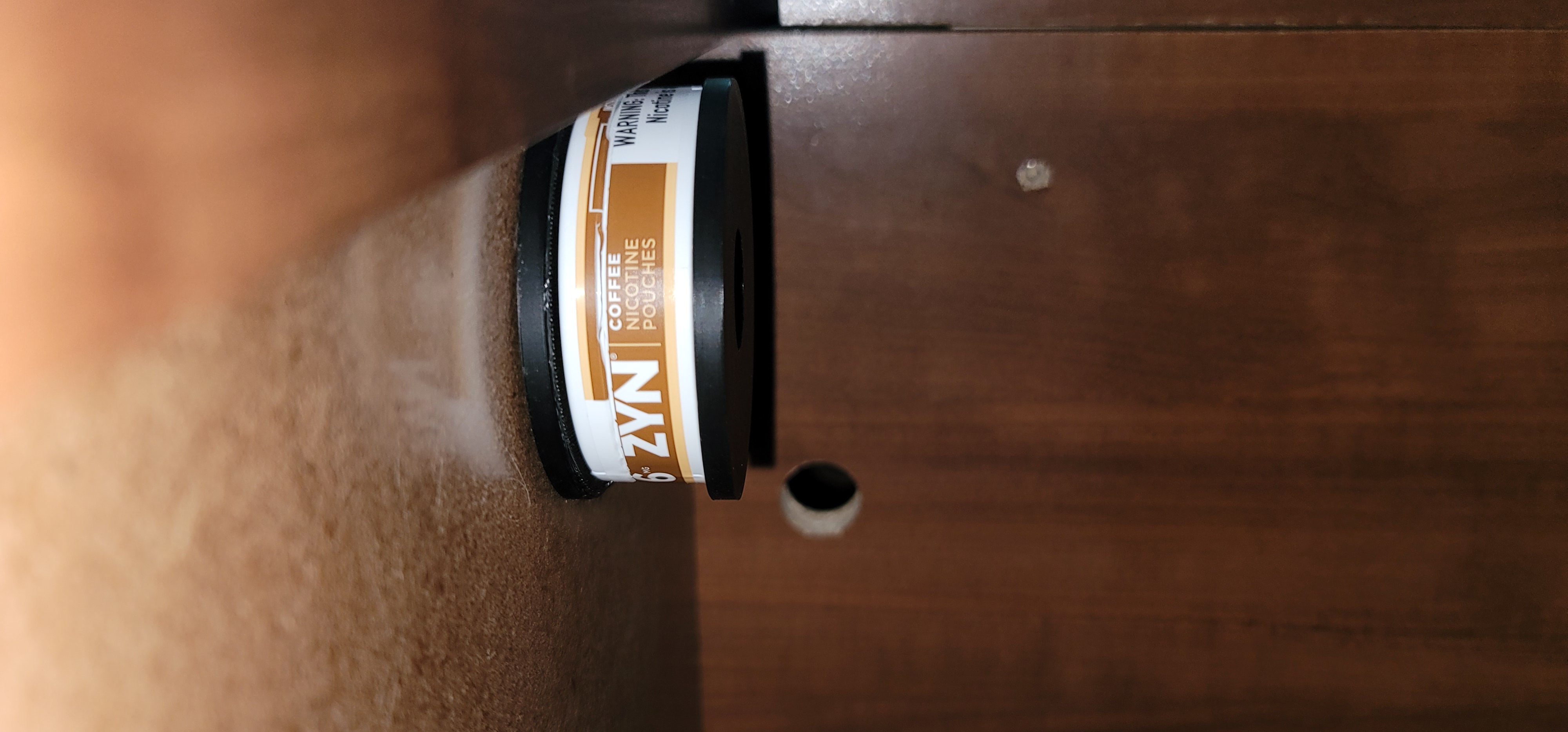 Under-Desk Zyn Holder