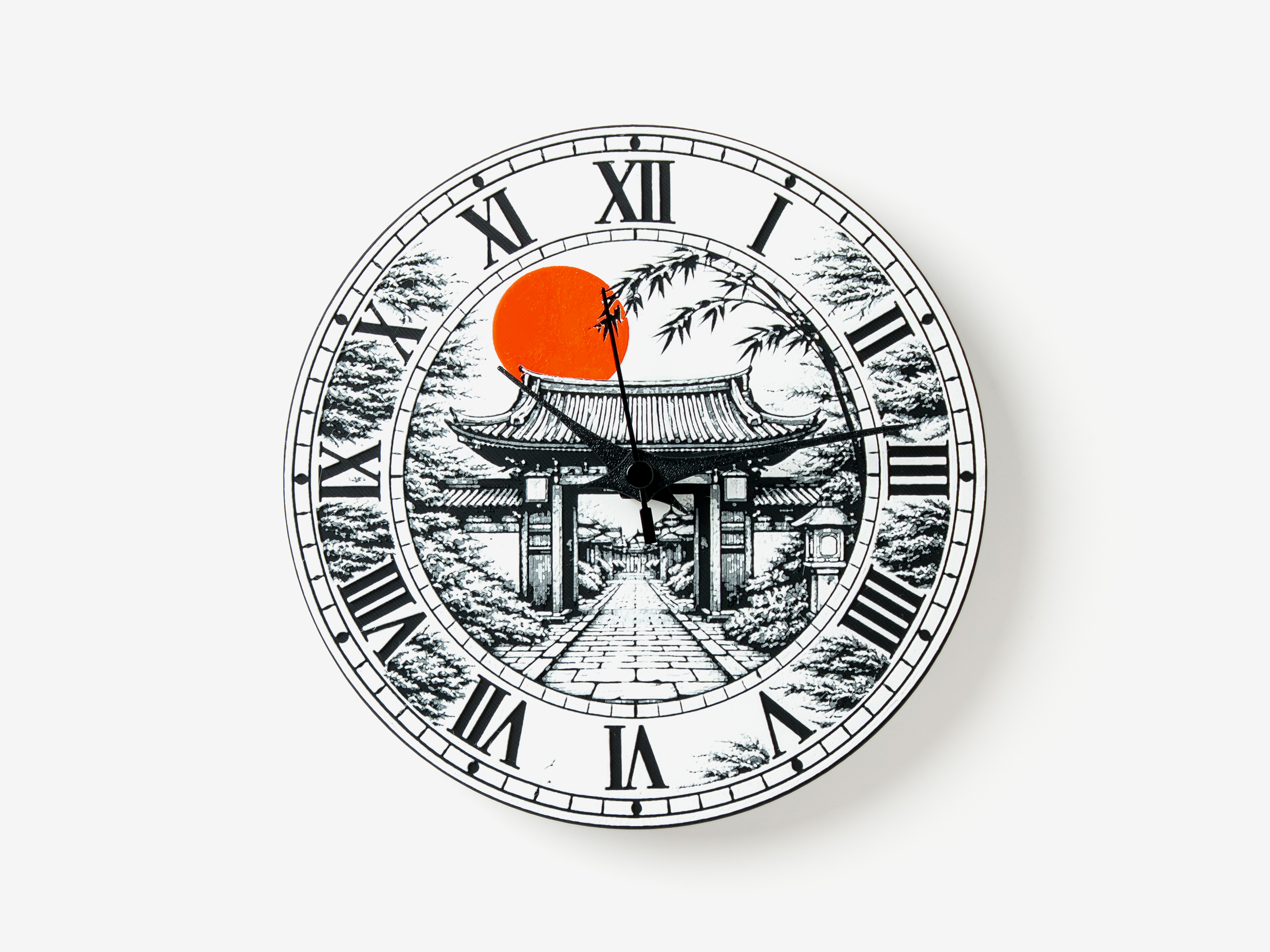 Red Moon Temple Clock — thumbnail 2
