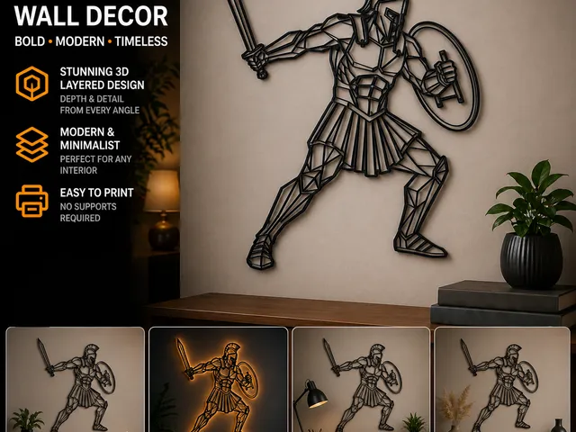 Gladiator modern wall art