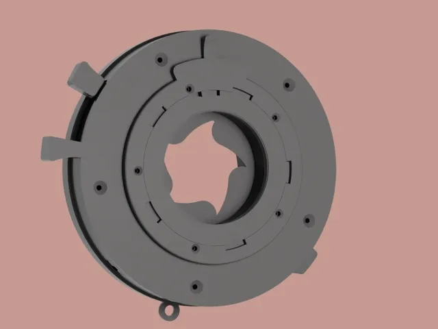 Large format camera leaf shutter