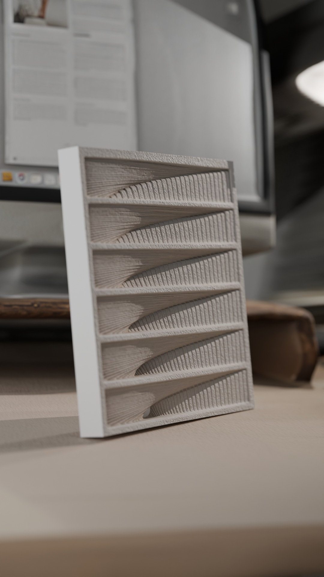 Parametric Slant Relief - Modern Architectural Louvers