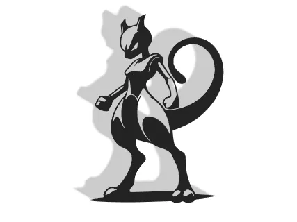Mewtwo Pokemon Decor