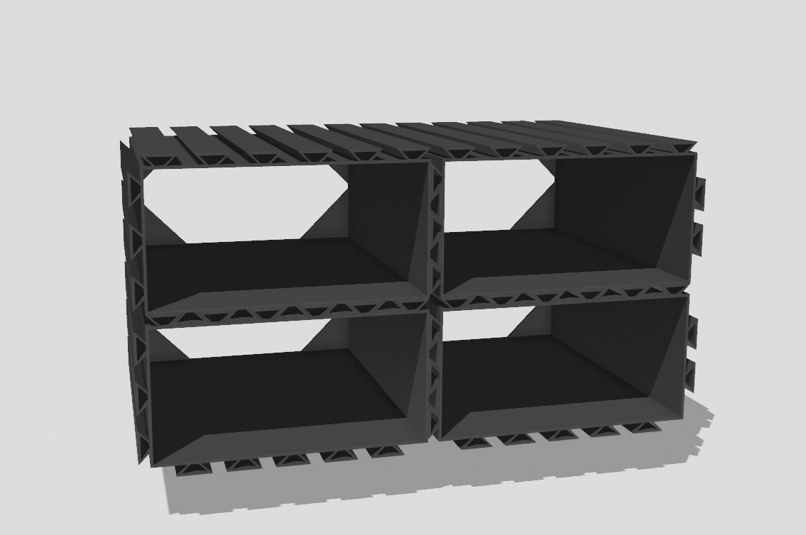 Miniatura 3 do modelo 3D Modular, stackable storage drawer system, no supports needed