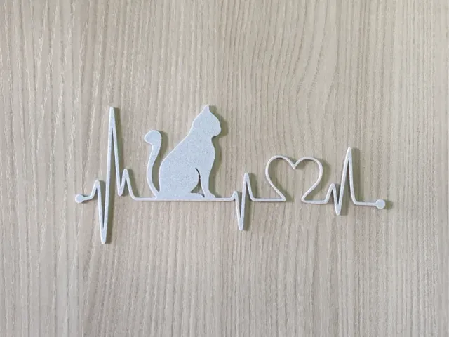 Cat HeartBeat 2d home decor