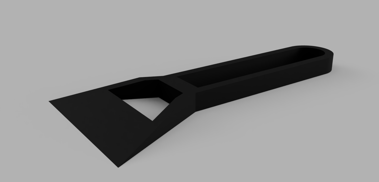 Slim Bed Scraper for 3D Printer Build Plates — miniatura 2