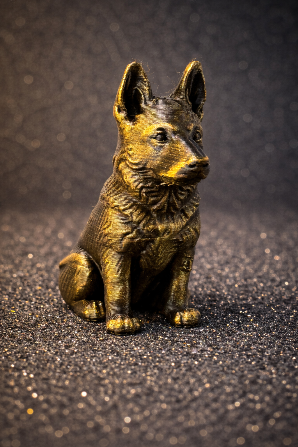 Loyal Guardian – Mini German Shepherd 3D Print 3D model