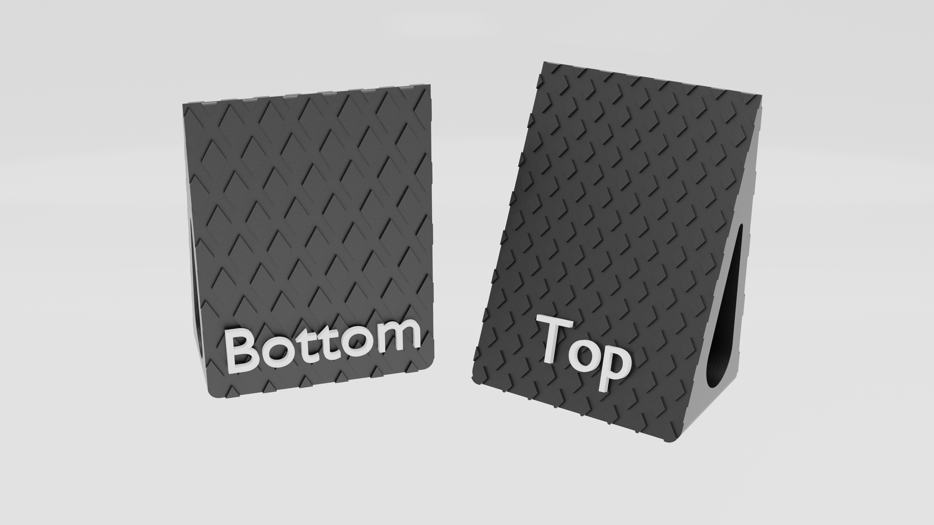 Grippy Two-Sided Doorstop 3D model