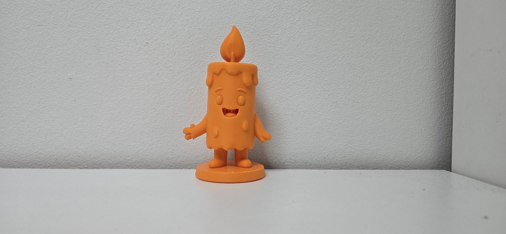 Smiling Candle Character Halloween Figurine