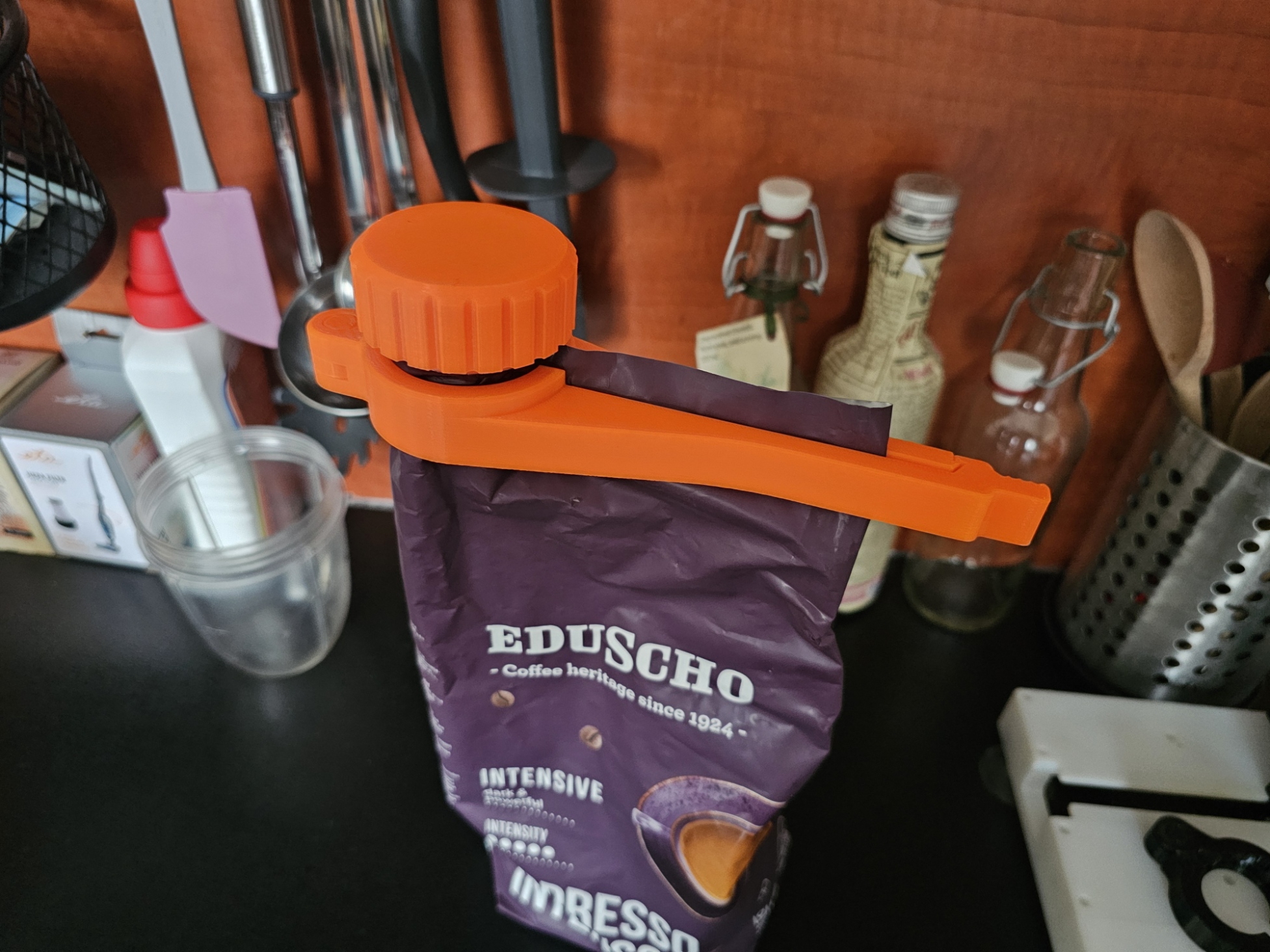Coffe clip with BIG lid