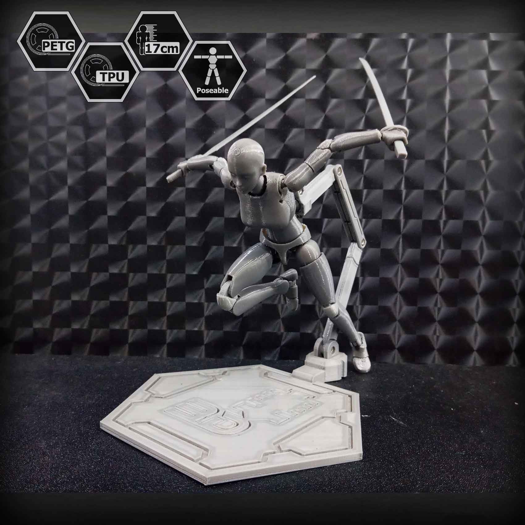 1/10 Scale TPU Joint Action Figure E.V.A 02