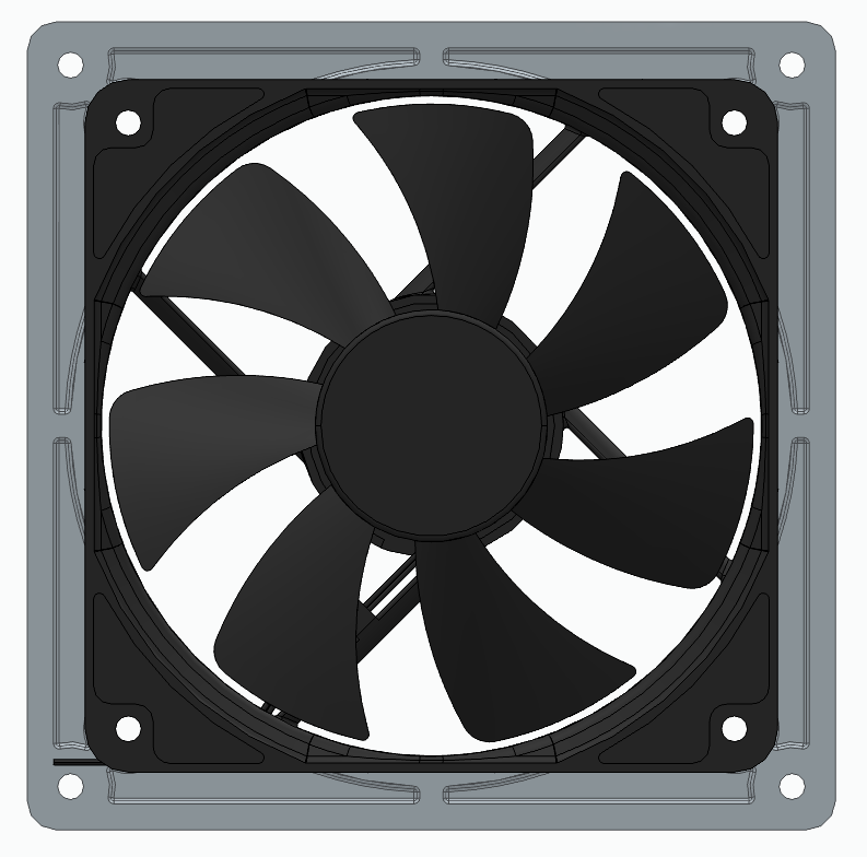 120mm Fan Center Adapter to 140mm Case V2
