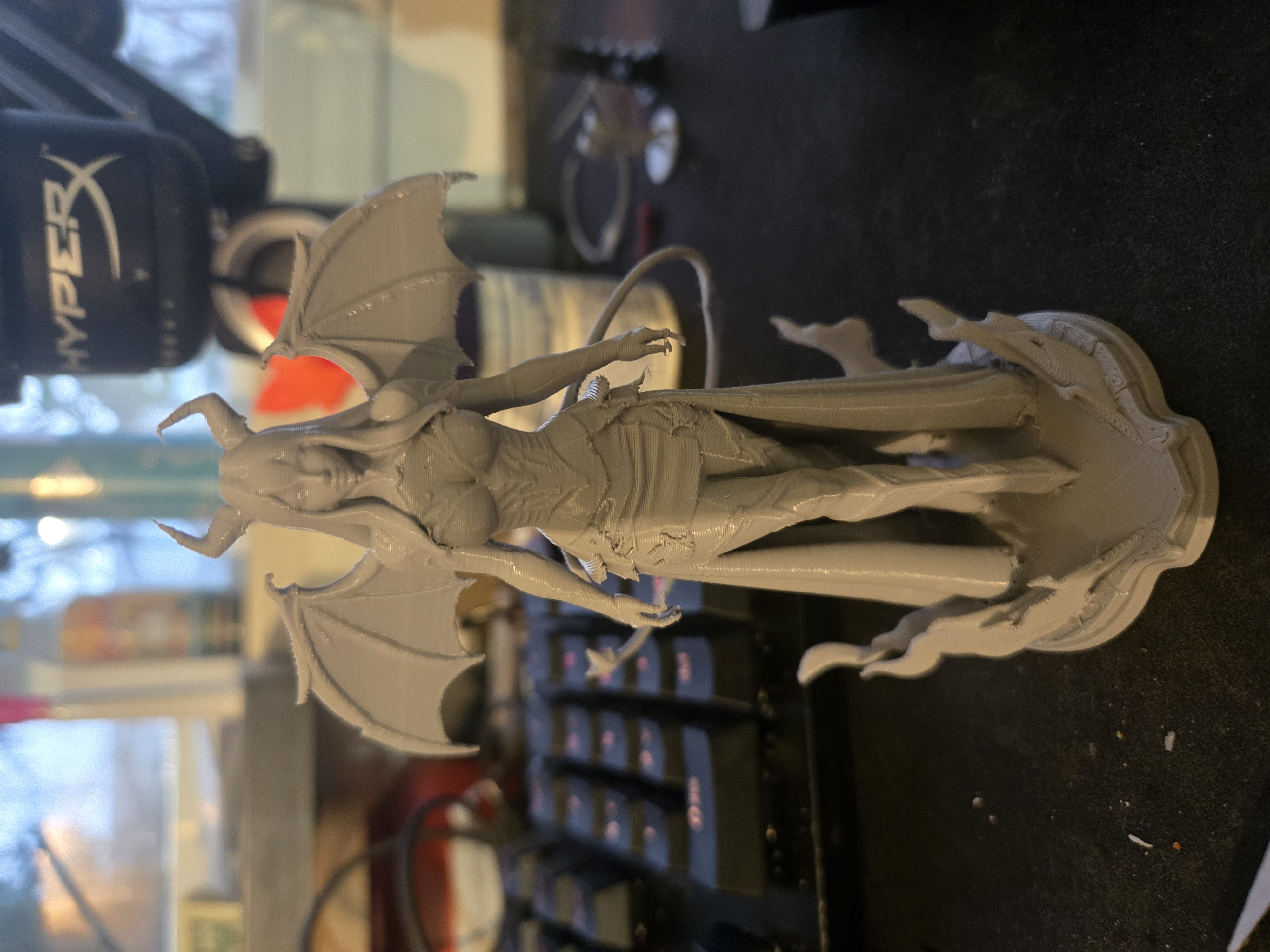 Succubus Queen Figure w/wings and flames