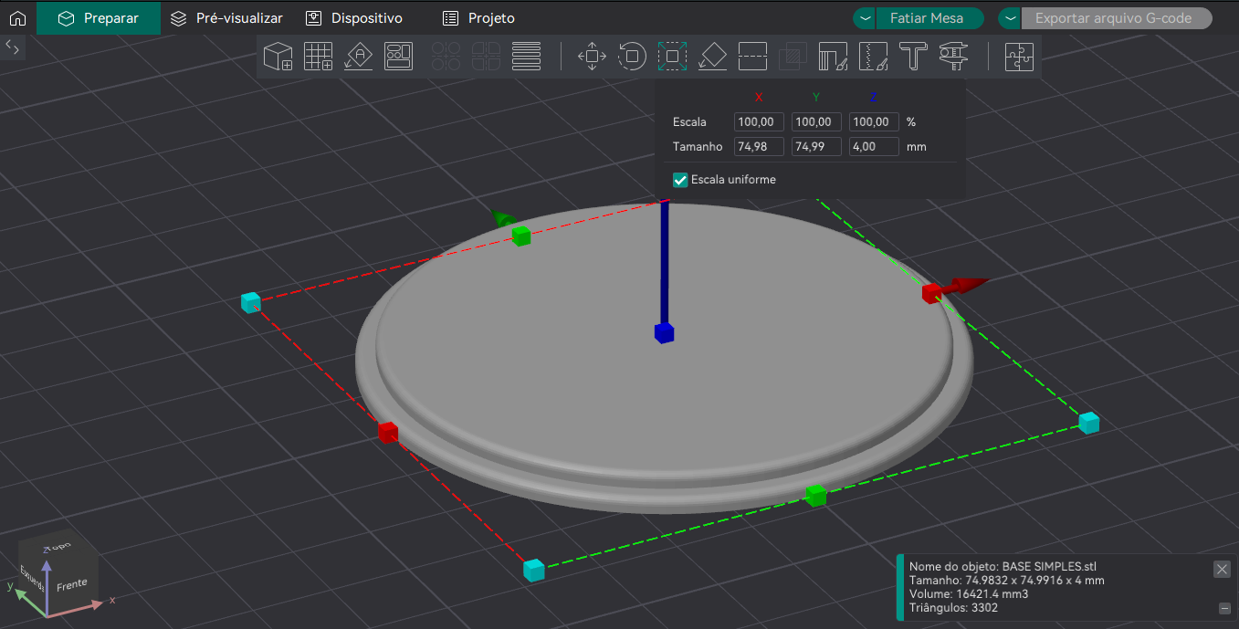 Miniatura 4 do modelo 3D Base simples para boneco cabeçudo