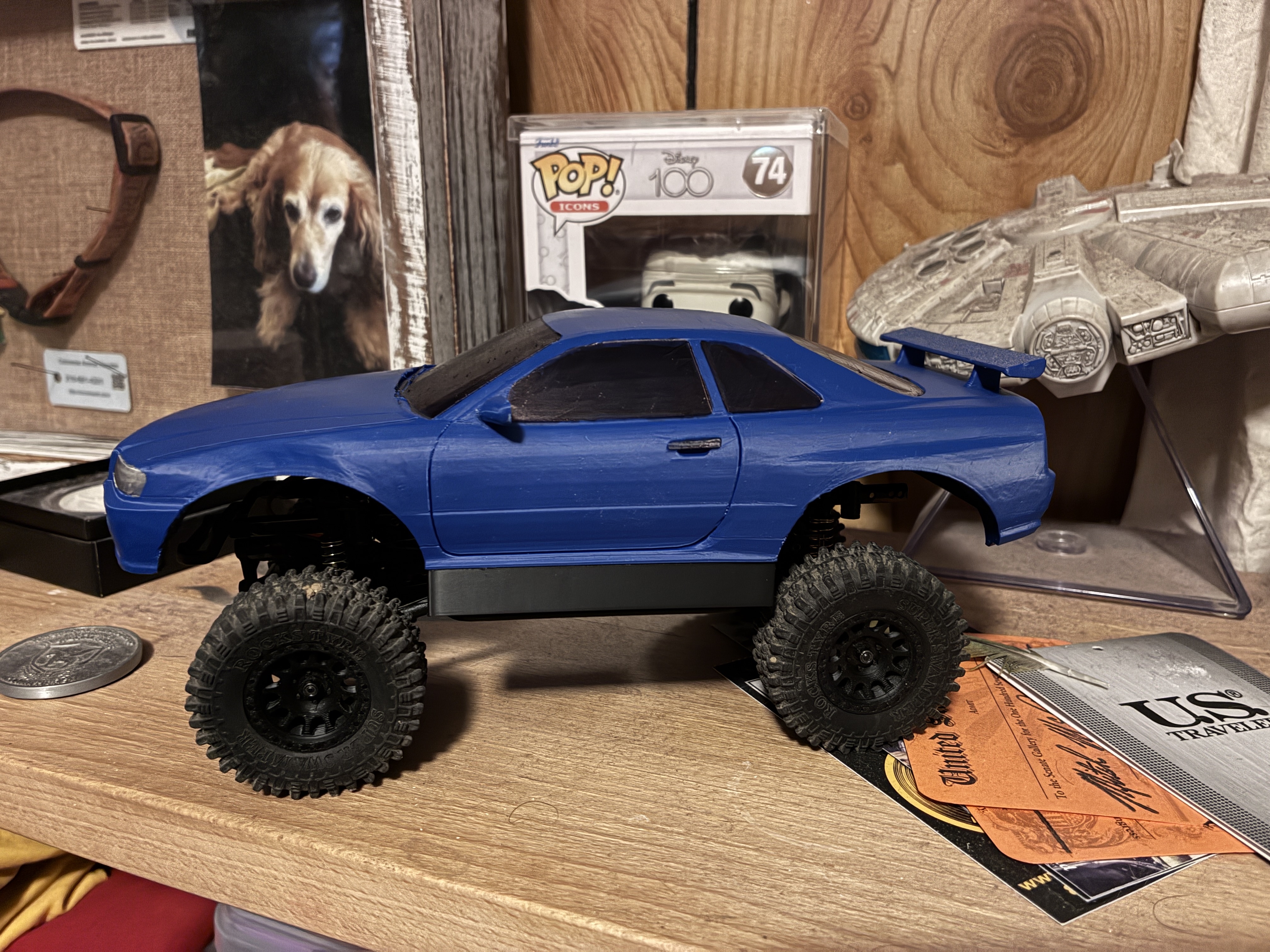 1:24 SCX24 Nissan Skyline R34 Crawler Body